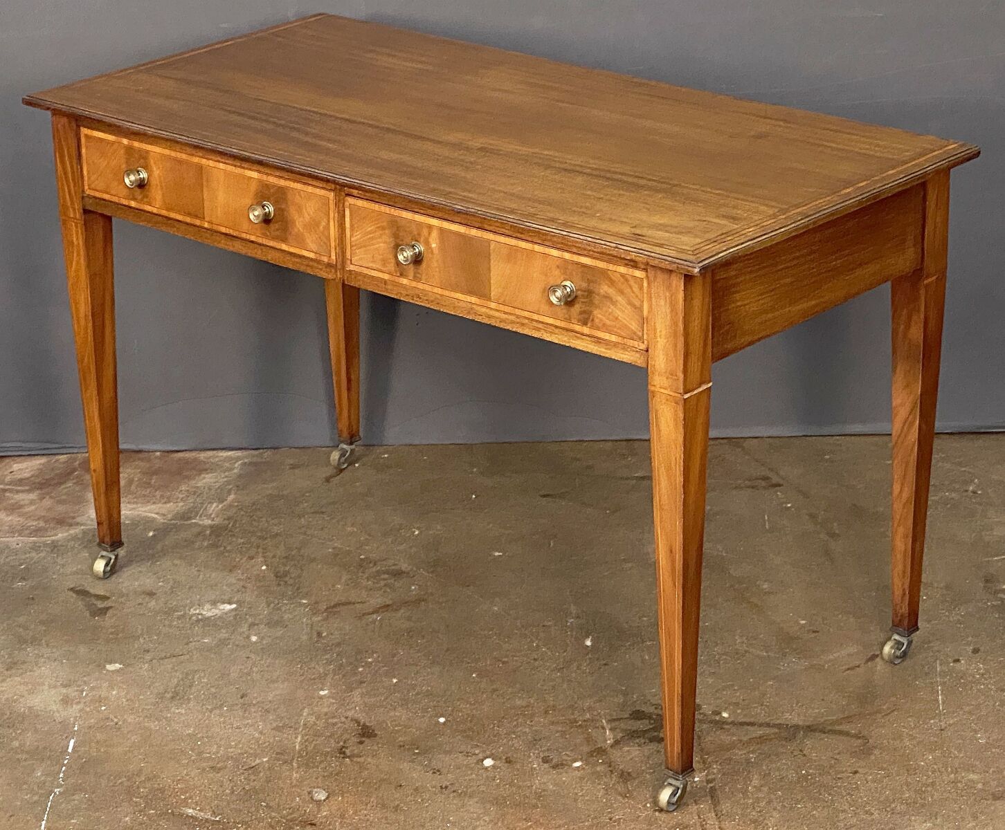 dd122_english_writing_table_of_inlaid_mahogany__l_e_a_d_two